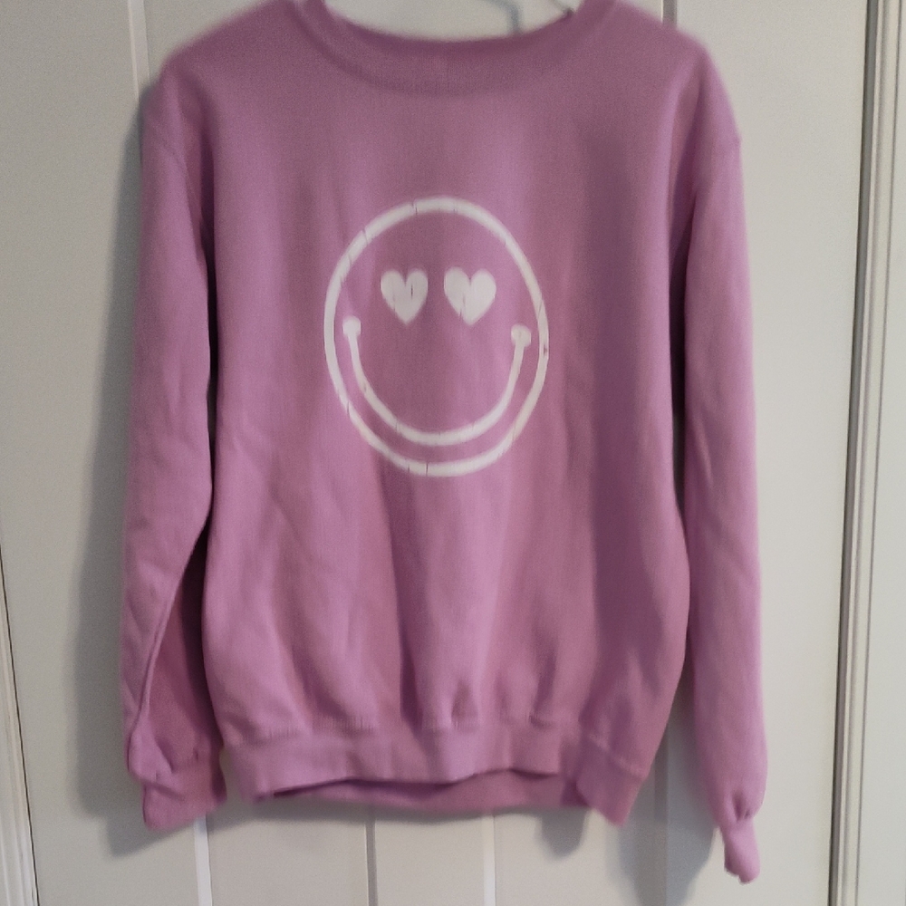 Heart Eyes Smiley Face Women's Sweater